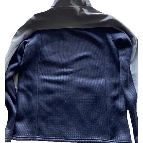 Swiss Tech Full Zip Neck Fleece Jacket Sweater Navy Pullover Mens sz small 34-36 - Picture 11 of 16